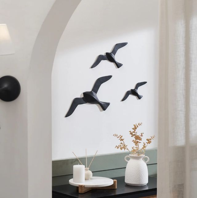 Renwil® Stevens 3-Piece Matte Black Wall Art Set-1