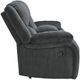 Signature Design by Ashley® Draycoll Slate Manual Reclining Loveseat and Console-3