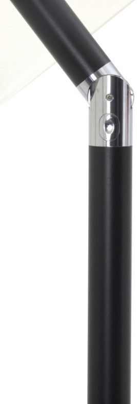 Meridian Furniture Fiji Matte Black/Matte White/White Aluminum Outdoor Patio Umbrella and Square Base-4