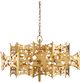 Currey & Company Emmental Contemporary Gold Leaf Chandelier-1