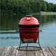 Kamado Joe® Joe Jr.® 13.5" Red Portable Charcoal Grill-4