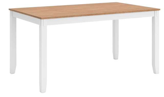 Signature Design by Ashley® Gesthaven 6-Piece Natural/White Dining Table Set-2