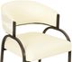 TOV Furniture Tatum Black/Cream Jacquard Dining Chair-5