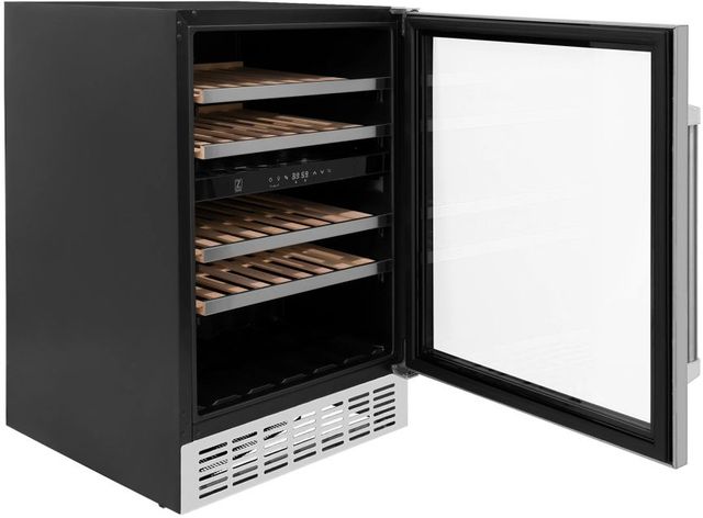 ZLINE Monument 24" 4.5 Cu. Ft. Stainless Steel Freestanding Wine Cooler -3