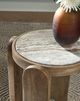 Signature Design by Ashley® Gavrilley Gray/White Accent Table with Taupe Base-2