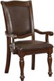 Furniture of America® Alpena 2-Piece Brown Cherry/Espresso Dining Arm Chair Set-0