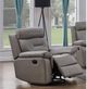 Kwality Imports Marvel Ivory Leather Match Recliner-0
