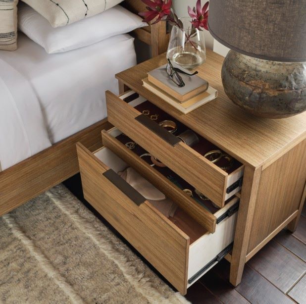 aspenhome® Cyrus Almond Bisque 2-Drawer Nightstand-3