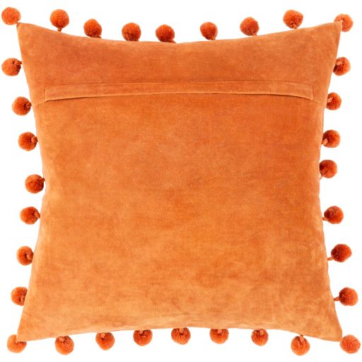 Surya Serengeti Burnt Orange 20"x20" Toss Pillow with Polyester Insert-2