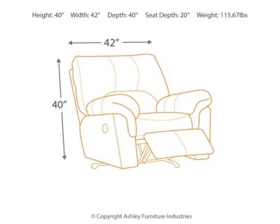 Signature Design by Ashley® Bladen Coffee Rocker Recliner-4