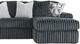 Signature Design by Ashley® Midnight-Madness 2-Piece Gunmetal Right-Arm Facing Sectional with Chaise-3