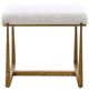 Uttermost® Midas Antique Gold Small Bench-4
