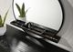 Coaster® Arini Black Round Dresser Mirror with Shelf -2