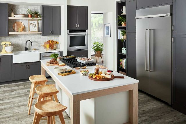 KitchenAid® 42 in. 25.5 Cu. Ft. PrintShield™ Stainless Steel Built In Counter Depth Side-by-Side Refrigerator-9