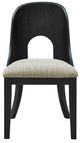 Signature Design by Ashley® Rowanbeck Black/Gray Dining Side Chair-1