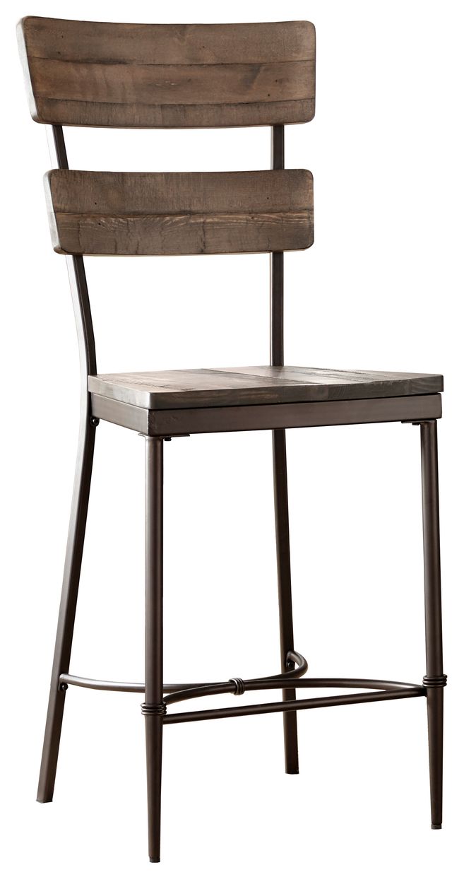 HH2 Home Jennings Distressed Walnut Counter Stool-0