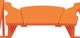 C.R. Plastics Orange Arm Table-1