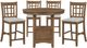 Homelegance® Junipero 5-Piece Brown/Light Gray Counter Height Dining Set-0
