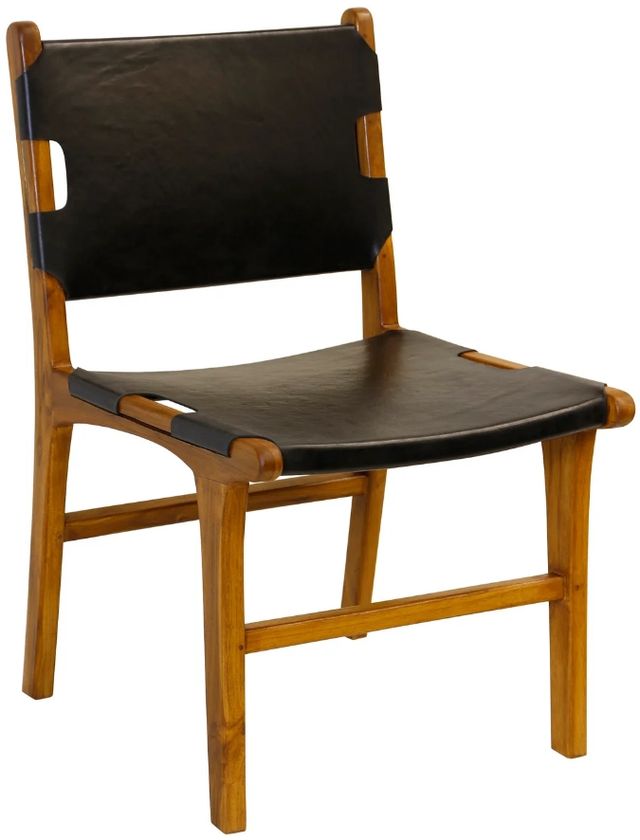 Harp & Finial® Steele Black/Natural Dining Chair-0