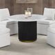Furniture of America® Varde 5-Piece Black/White Round Dining Table Set-1