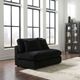 Coaster® Blaine Black Upholstered Armless Chair-1