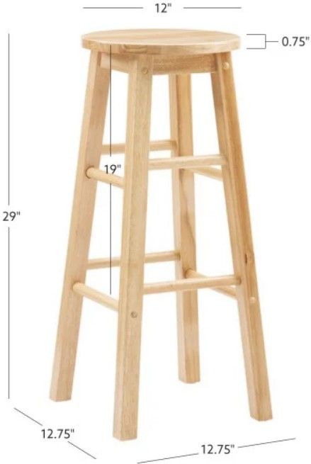 Linon Abby Natural Bar Stool-2
