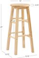 Linon Abby Natural Bar Stool-2