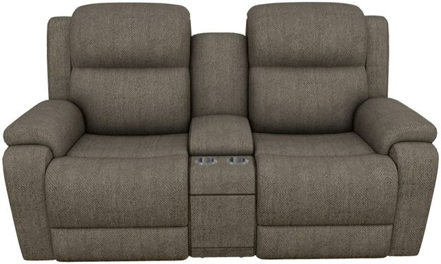 La-Z-Boy® Dorian Cocoa Power Reclining Loveseat with Console, Headrest, and Lumbar-1