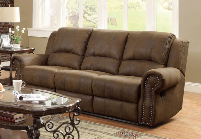 Coaster® Sir Rawlinson Buckskin Brown Reclining Sofa-3