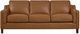 Aurora Furniture Bella Cognac Stationary Sofa-0