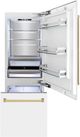 ZLINE Autograph Edition 30" 16.1 Cu. Ft. White Matte Built-In Bottom Freezer Refrigerator-1