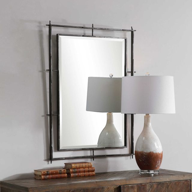 Uttermost® Ironworks Ebony Mirror-2