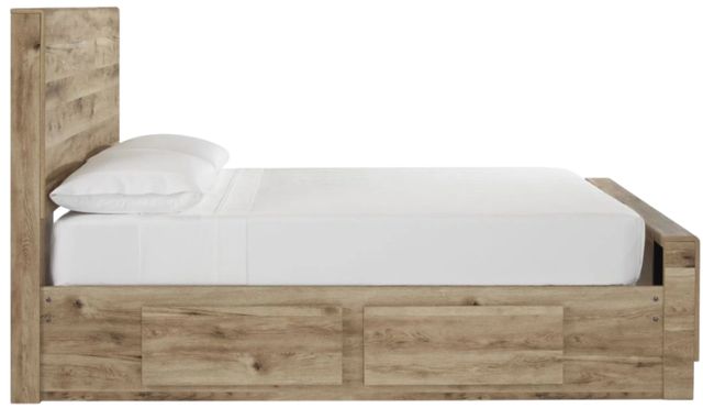 Signature Design by Ashley® Hyanna Tan Brown Queen Storage Panel Bed-2