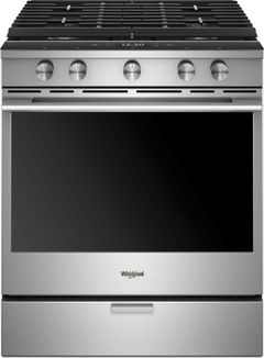 Whirlpool® 30" Fingerprint Resistant Stainless Steel Slide In Gas Range