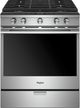 Whirlpool® 30" Fingerprint Resistant Stainless Steel Slide In Gas Range-0