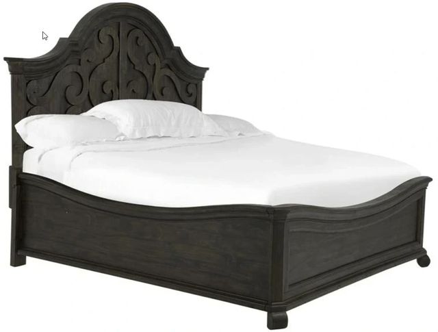 Magnussen Home® Bellamy Peppercorn Queen Shaped Panel Bed-0