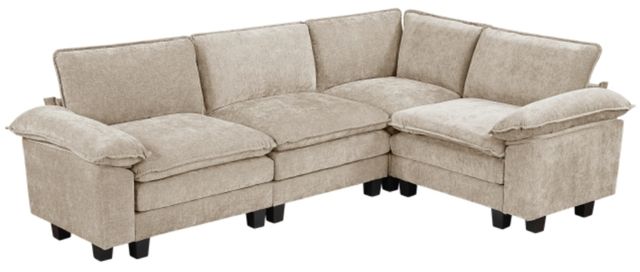 Homelegance® Dublin 4-Piece Taupe Modular Sectional-0