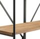 Crestview Collection La Salle Black/Natural Bookshelf-3
