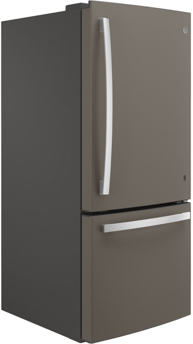 GE® 30 in. 21.0 Cu. Ft. Slate Bottom Freezer Refrigerator-1