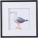 A & B Home Set of 2 Black/Gray/White Seagull Wall Art-3