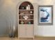 American Wholesale Furniture Arches Gray Display Cabinet-1