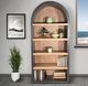 Sunny Designs™ Logan Black Magic/Oak Grove Arched Bookcase-2