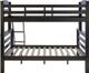 Powell® Porter Black Twin/Full Bunk Bed-3