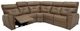 Palliser® Furniture Customizable Acacia 5-Piece Two Power Reclining Corner Curved Sectional with Power Headrest-1