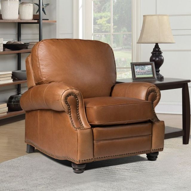BarcaLounger® Longhorn Chaps Saddle Leather Manual Recliner-1