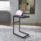 Liberty Furniture Modern View Gauntlet Gray Laptop Table with Dark Pewter Base-1