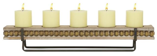 Deco Marche Brown Decorative Candelabra-0