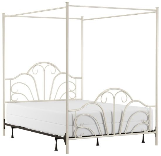HH2 Home Dover Cream Queen Canopy Bed