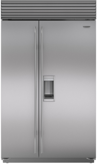 Sub-Zero® 28.4 Cu. Ft. Stainless Steel Built In Side By Side Refrigerator-0