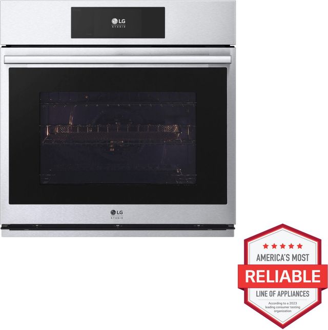 LG Studio 30" Printproof™ Stainless Steel Single Electric Wall Oven-3